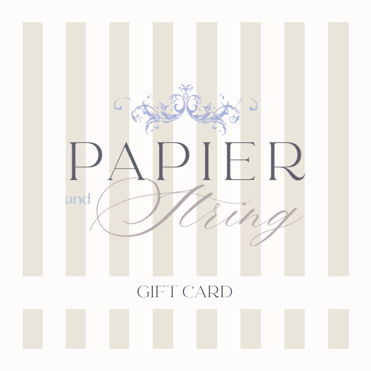 Papier and String Gift Card (physical)