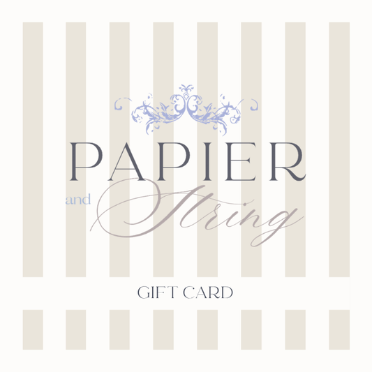 Papier and String Digital Gift Card